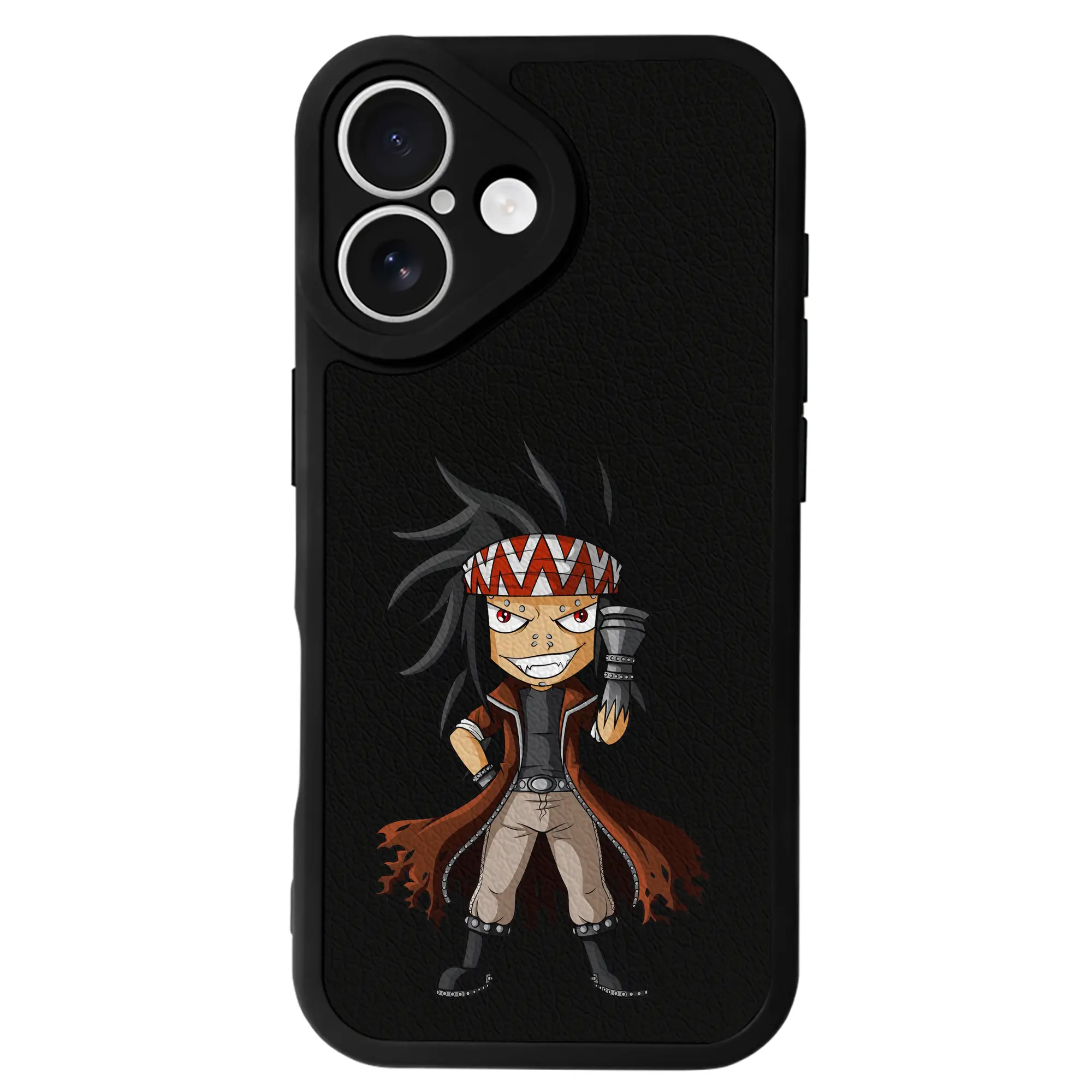 フェアリーテイル グッズ ガジル・レッドフォックス - IPhone 16シリーズ対応 ・ シリコンスマホケース ・ レザー調 ・ 高精度フィット ・ 耐衝撃 ・ ワイヤレス充電対応 ・ 精密カット